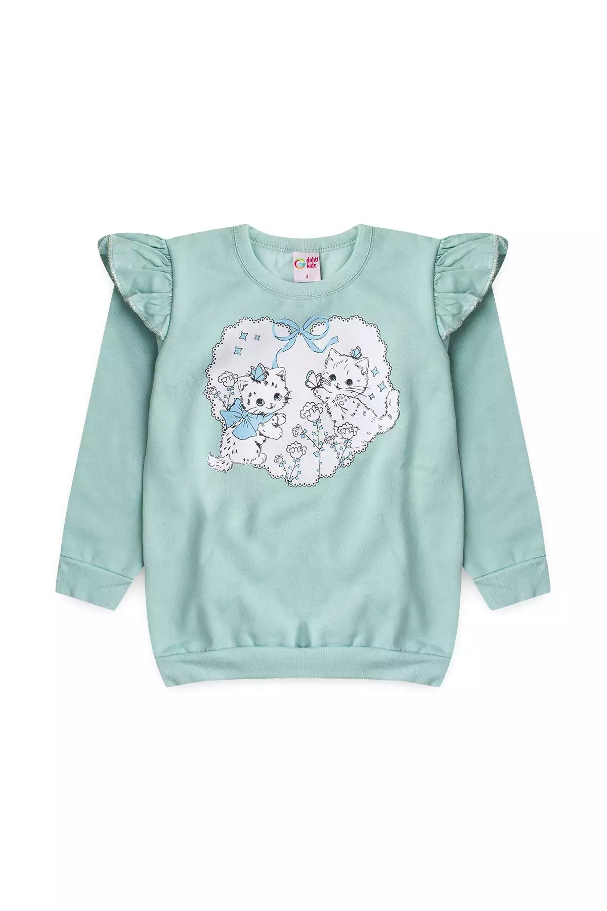 Conjunto de Frio Infantil Menina Gatinha Charm Verde