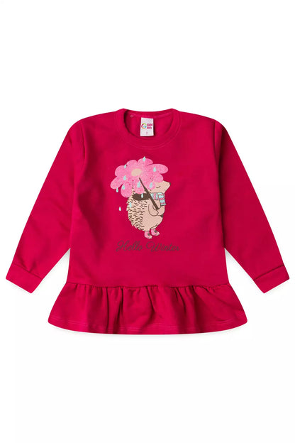Conjunto de Frio Infantil Menina Hello Winter Pink