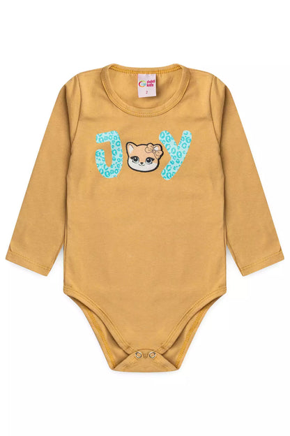 Conjunto de Frio Infantil Menina Joy Ursinho Marrom