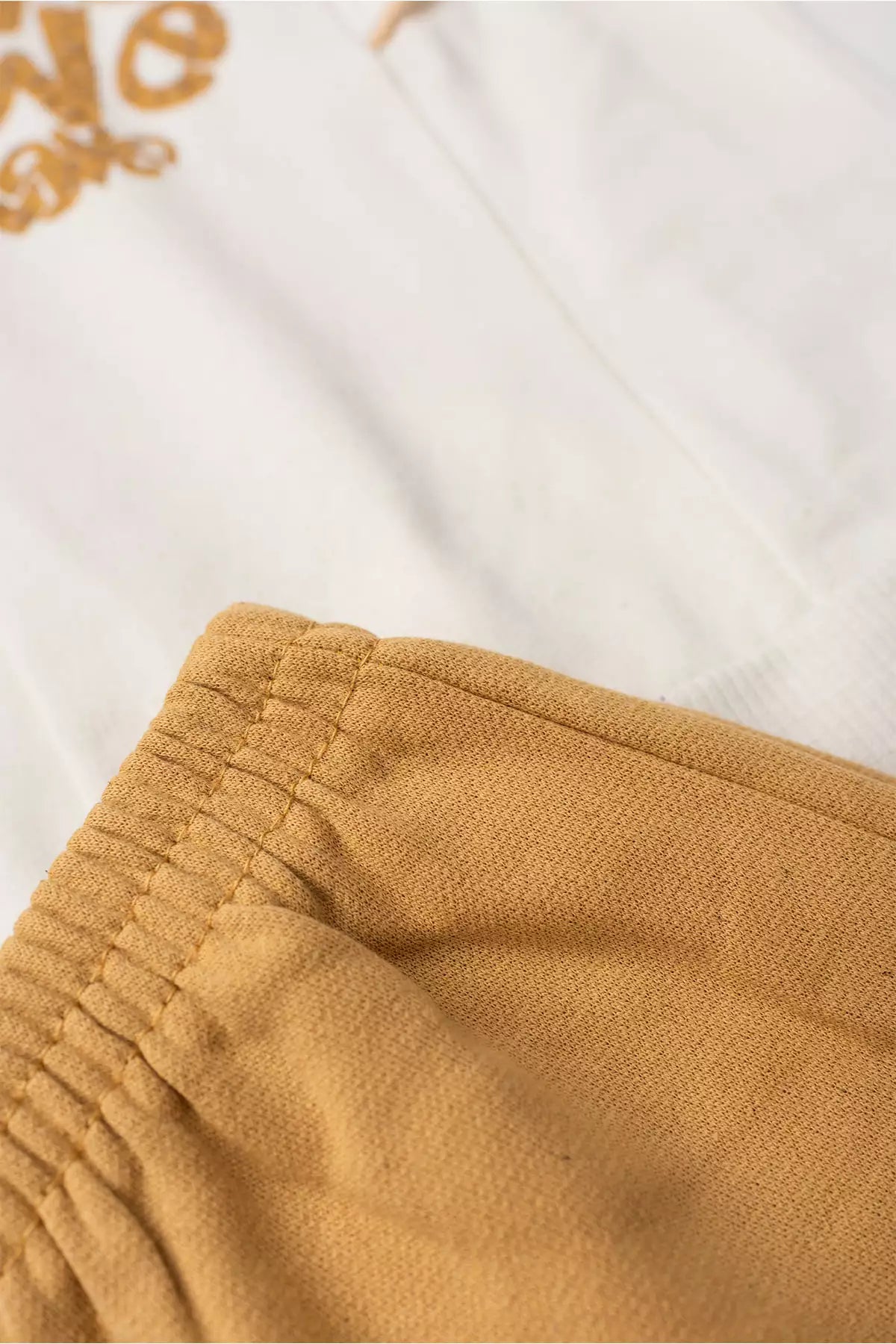 Conjunto de Frio Infantil Menina Love Puff Marfim