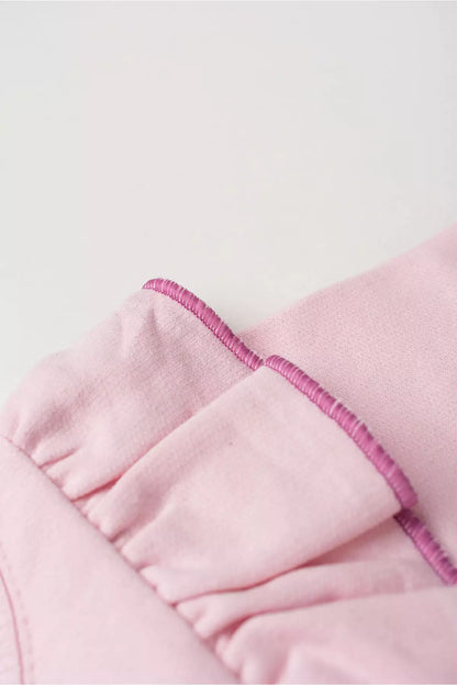 Conjunto de Frio Infantil Menina Love Puff Rosa