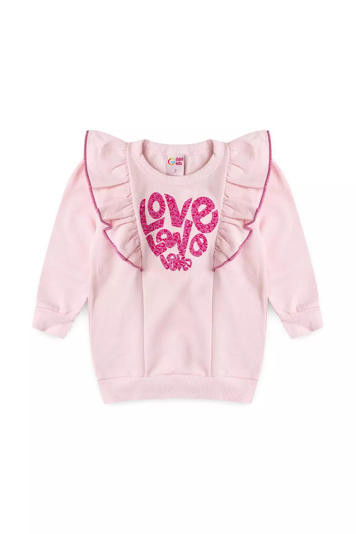 Conjunto de Frio Infantil Menina Love Puff Rosa