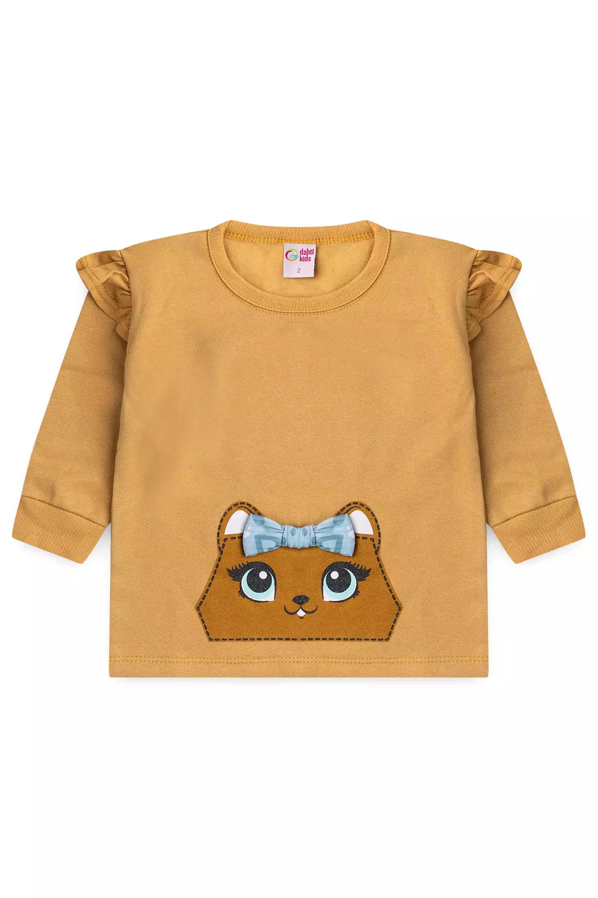 Conjunto de Frio Infantil Menina Ursinha Encantada Marrom