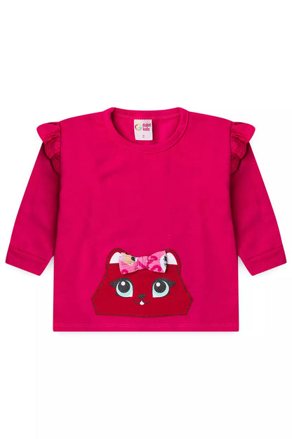 Conjunto de Frio Infantil Menina Ursinha Encantada Pink