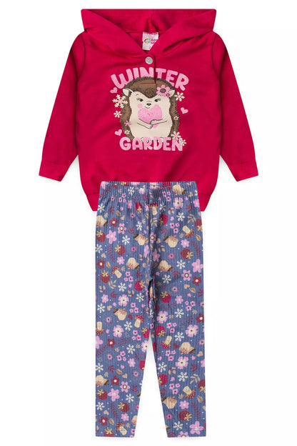Conjunto de Frio Infantil Menina Winter Garden Pink