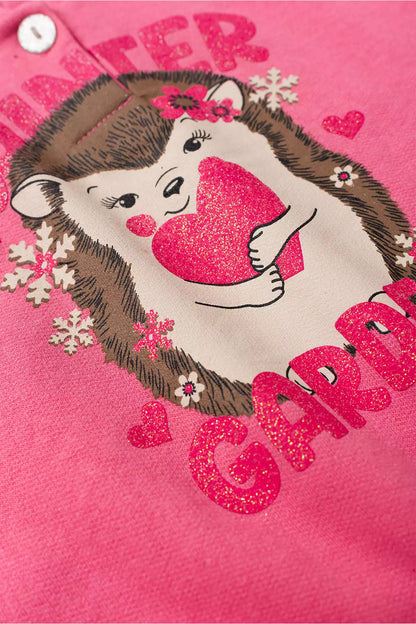Conjunto de Frio Infantil Menina Winter Garden Rosa