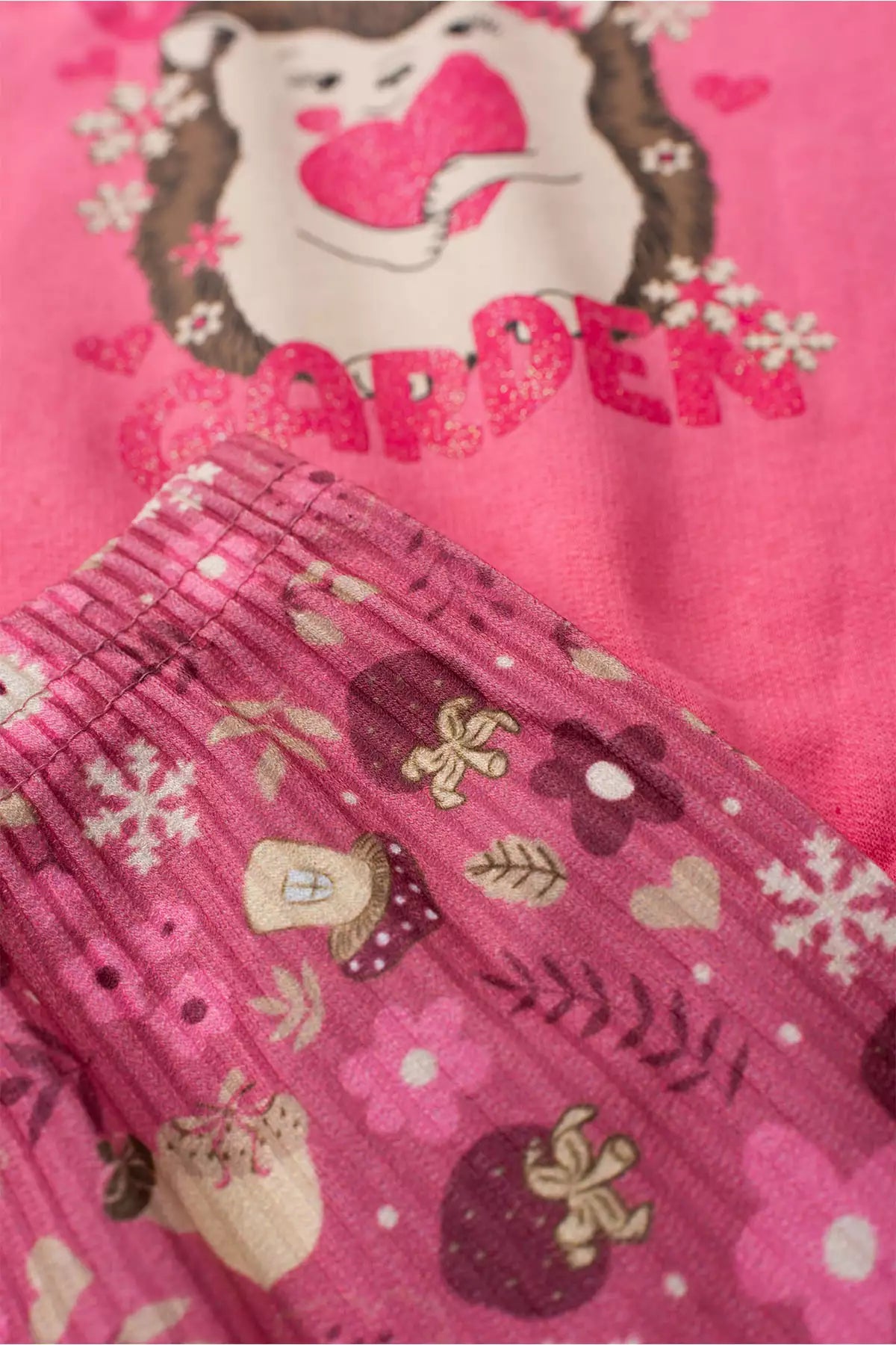 Conjunto de Frio Infantil Menina Winter Garden Rosa
