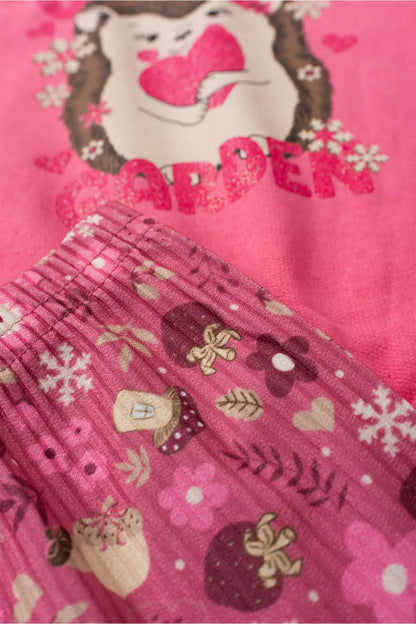 Conjunto de Frio Infantil Menina Winter Garden Rosa