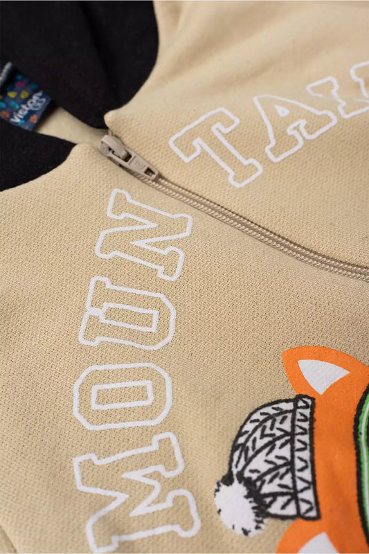 Conjunto de Frio Infantil Menino Amigos da Montanha Marfim