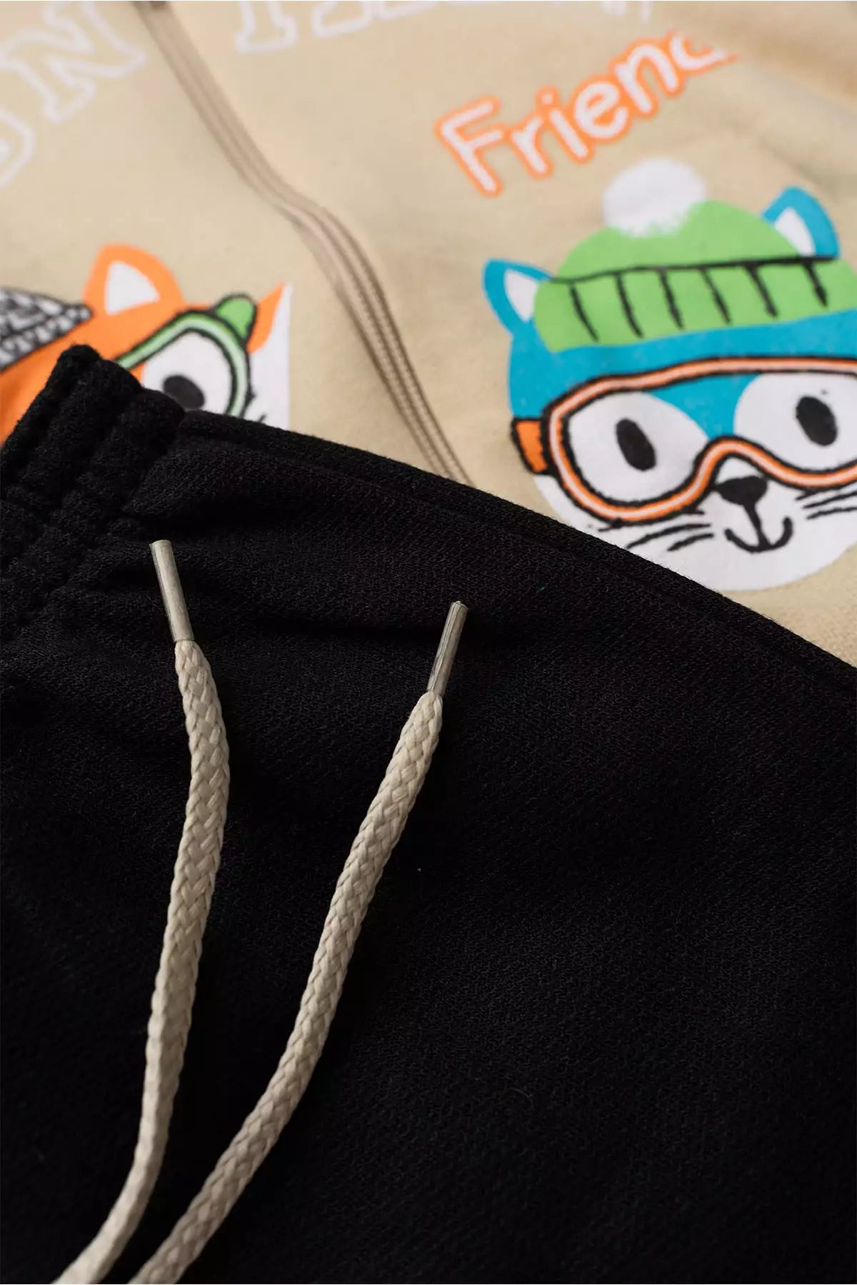 Conjunto de Frio Infantil Menino Amigos da Montanha Marfim