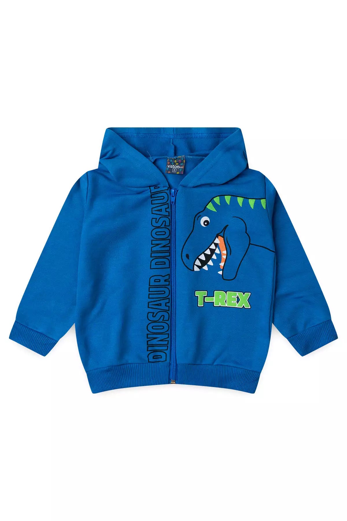 Conjunto de Frio Infantil Menino Dino T-Rex Azul