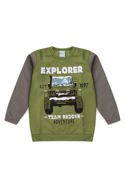 Conjunto de Frio Infantil Menino Explorador Verde