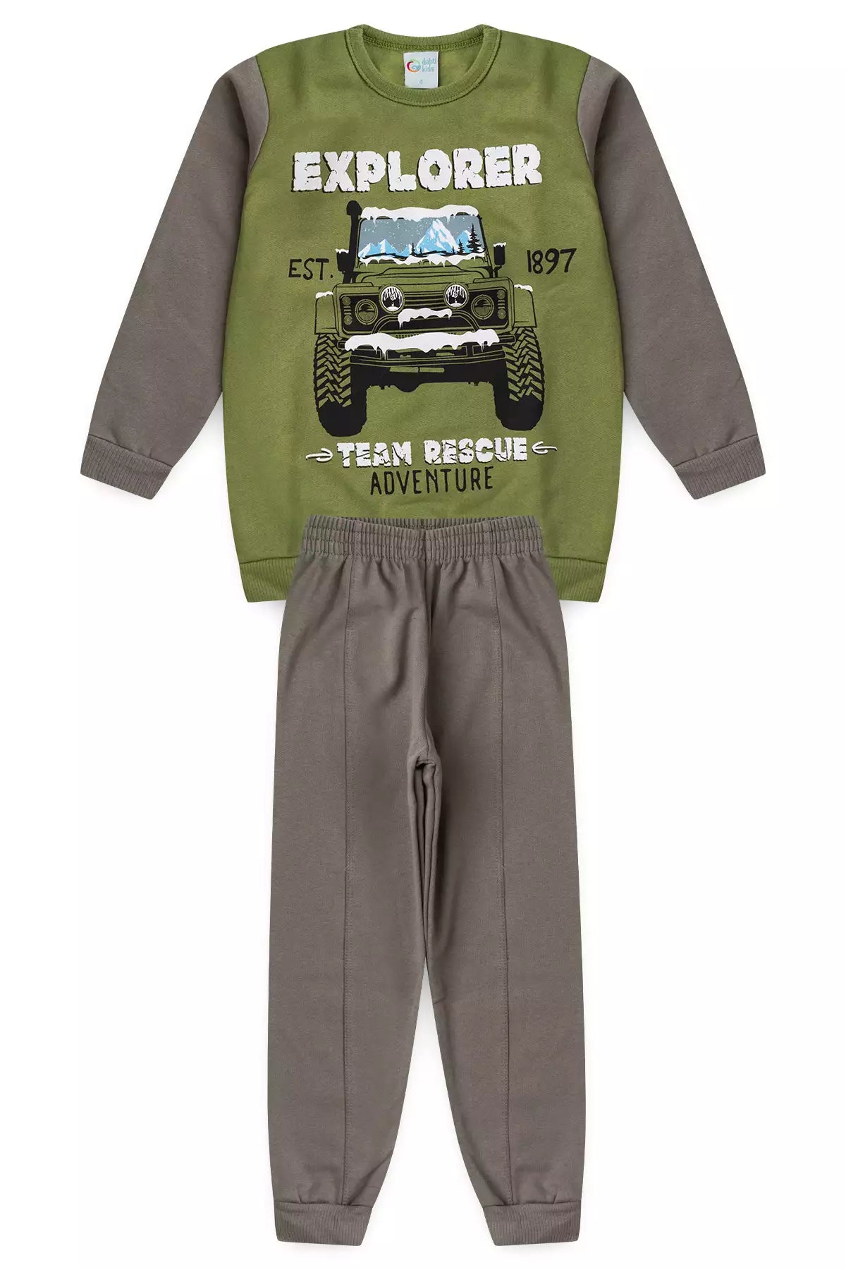 Conjunto de Frio Infantil Menino Explorador Verde