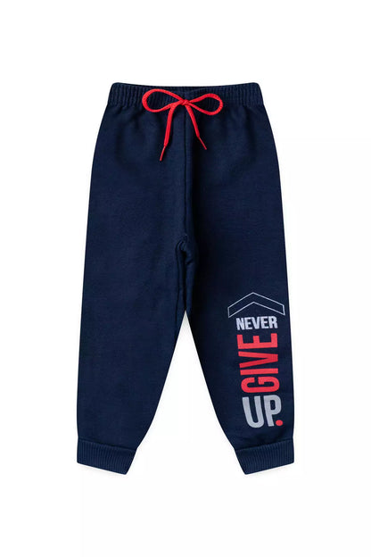 Conjunto de Frio Infantil Menino Never Give Up Marinho