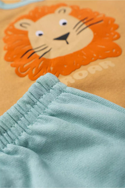 Conjunto de Frio Infantil Menino Roar Marrom
