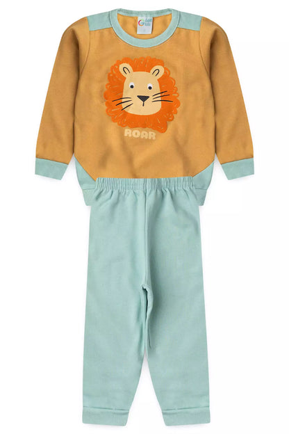 Conjunto de Frio Infantil Menino Roar Marrom