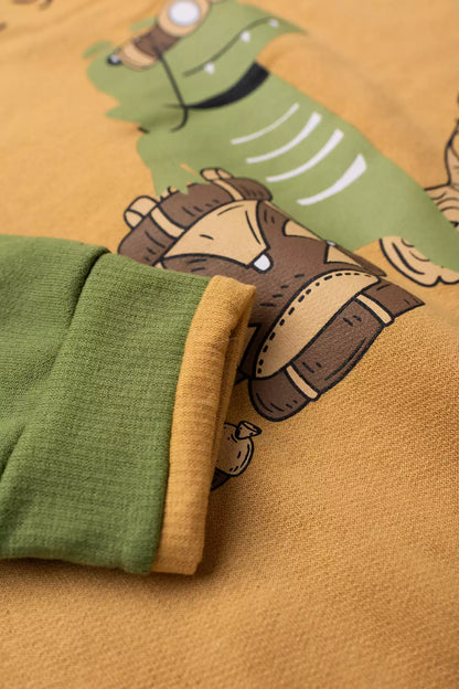 Conjunto de Frio Infantil Menino Take Your Time Marrom