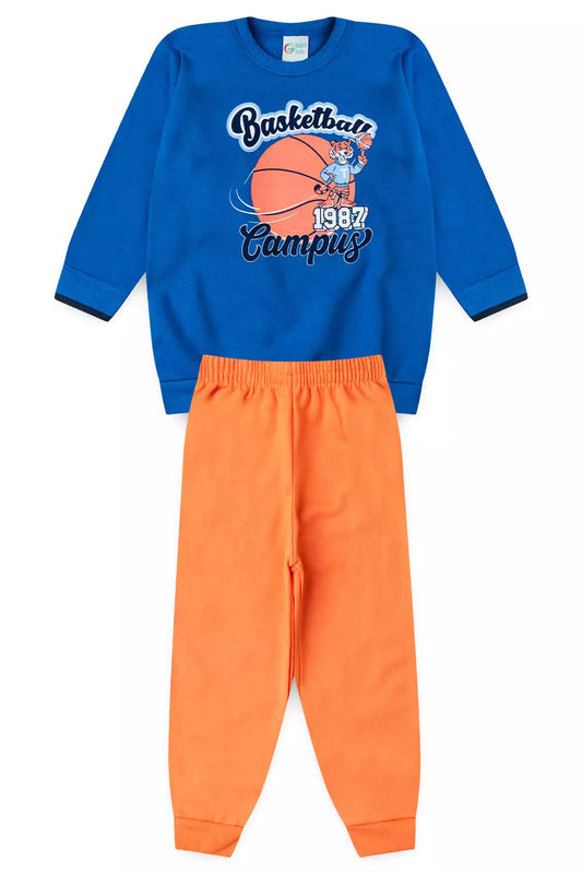 Conjunto de Frio Infantil Menino Tiger League Azul