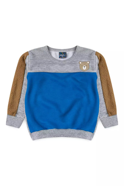 Conjunto de Frio Infantil Menino Ursinho Cozy Mescla