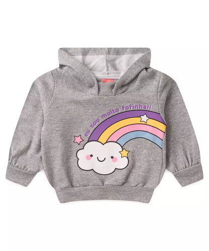 Conjunto de Frio para Bebê Menina Arco-íris Mescla