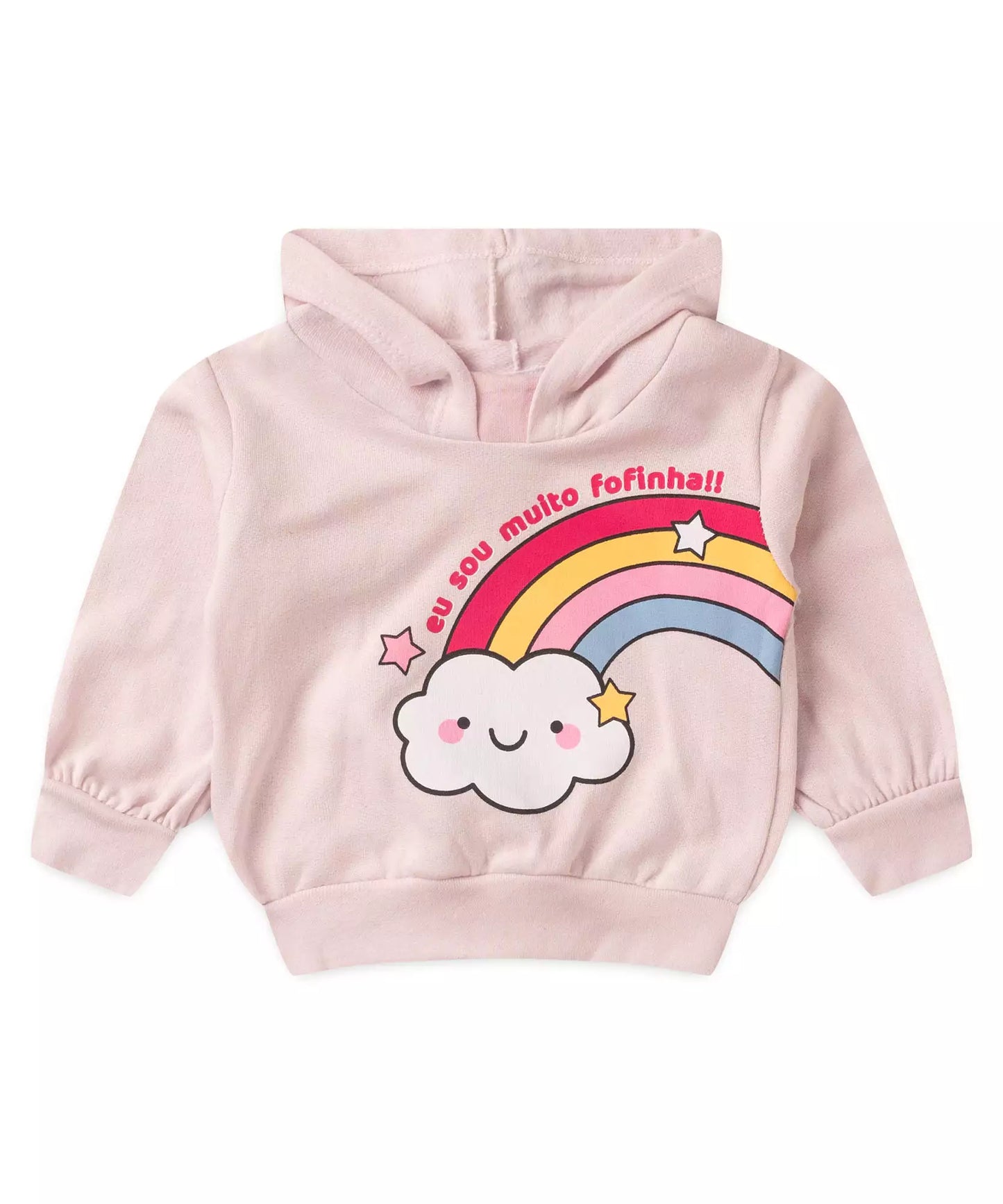 Conjunto de Frio para Bebê Menina Arco-íris Rosa
