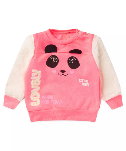Conjunto de Frio para Bebê Menina Pandinha Rosa
