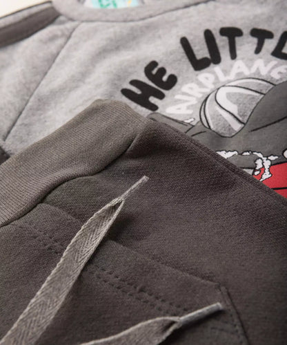 Conjunto de Frio para Bebê Menino Avião Mescla
