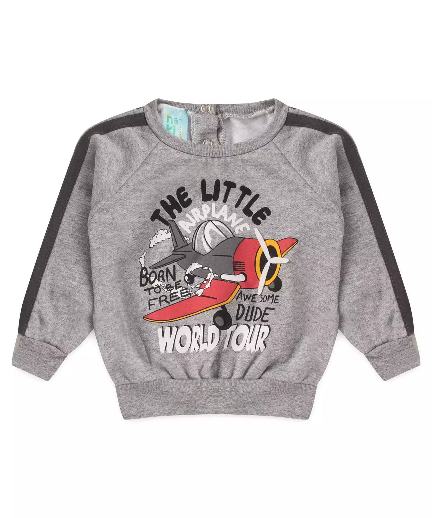 Conjunto de Frio para Bebê Menino Avião Mescla