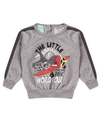 Conjunto de Frio para Bebê Menino Avião Mescla