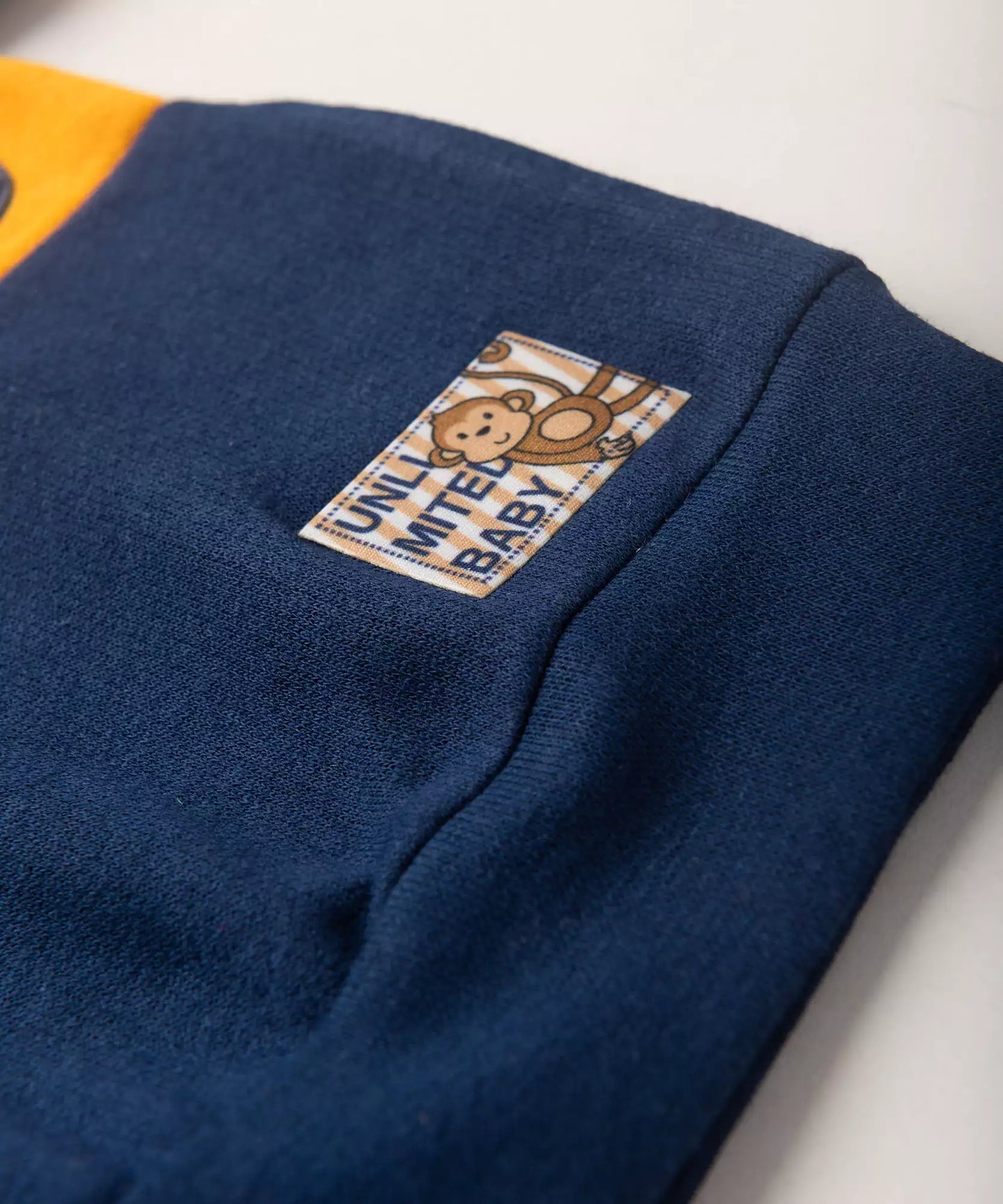 Conjunto de Frio para Bebê Menino Estampado Listrado Azul