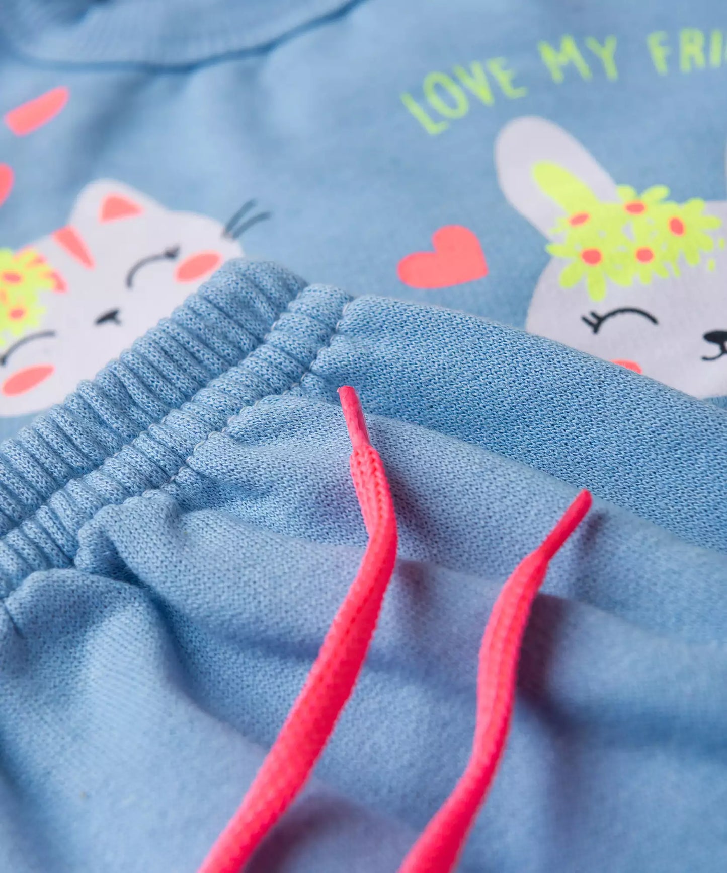 Conjunto de Frio para Bebê Menina Bichinhos no Azul