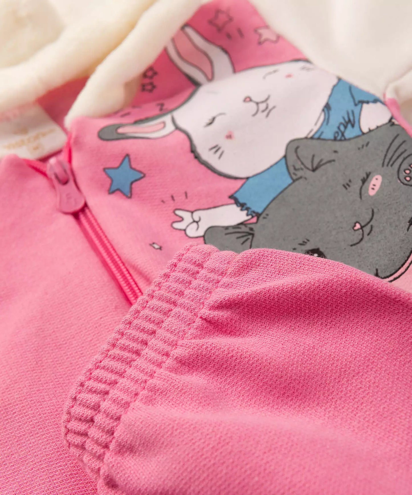 Conjunto de Frio para Bebê Menina Bichinhos Rosa