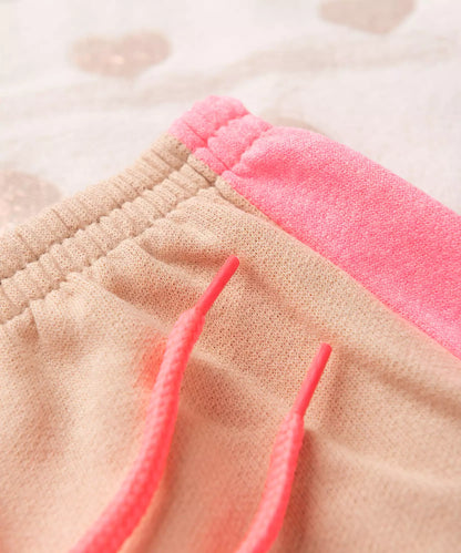 Conjunto de Frio para Bebê Menina Coração Marfim