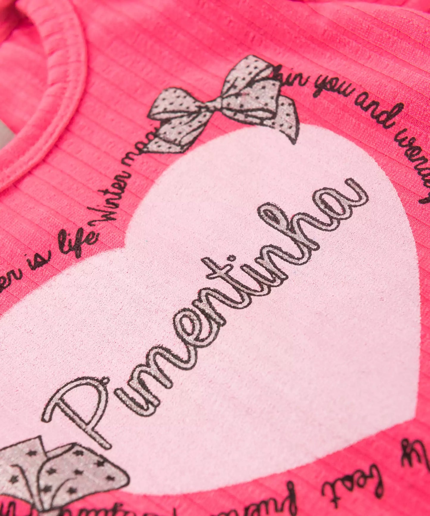 Conjunto de Frio para Bebê Menina Coração Pink