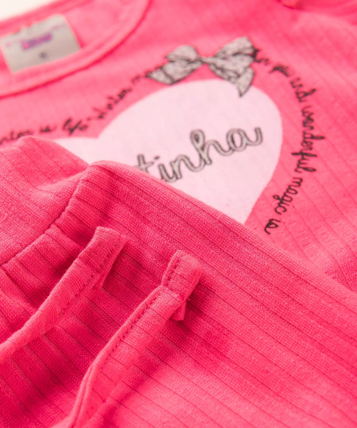 Conjunto de Frio para Bebê Menina Coração Pink