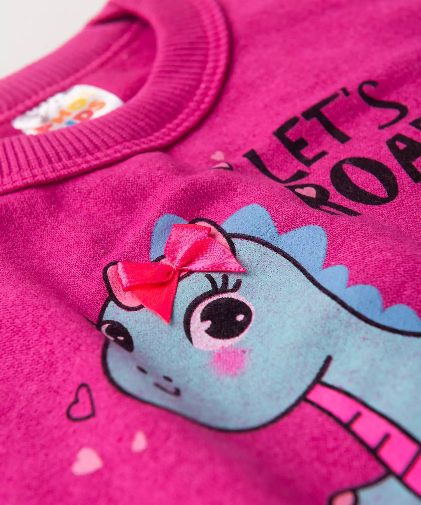 Conjunto de Frio para Bebê Menina Dino Pink