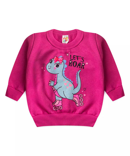 Conjunto de Frio para Bebê Menina Dino Pink