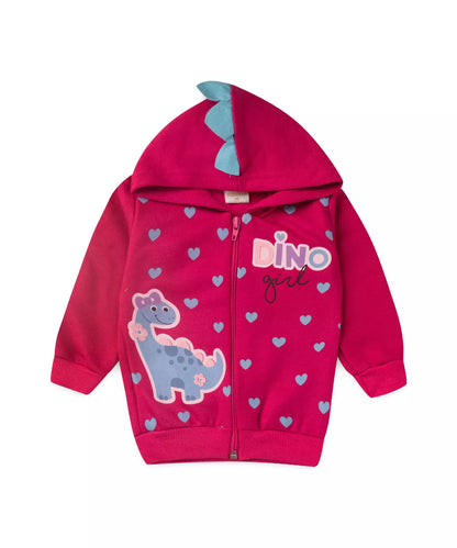 Conjunto de Frio para Bebê Menina Dinossauro Pink
