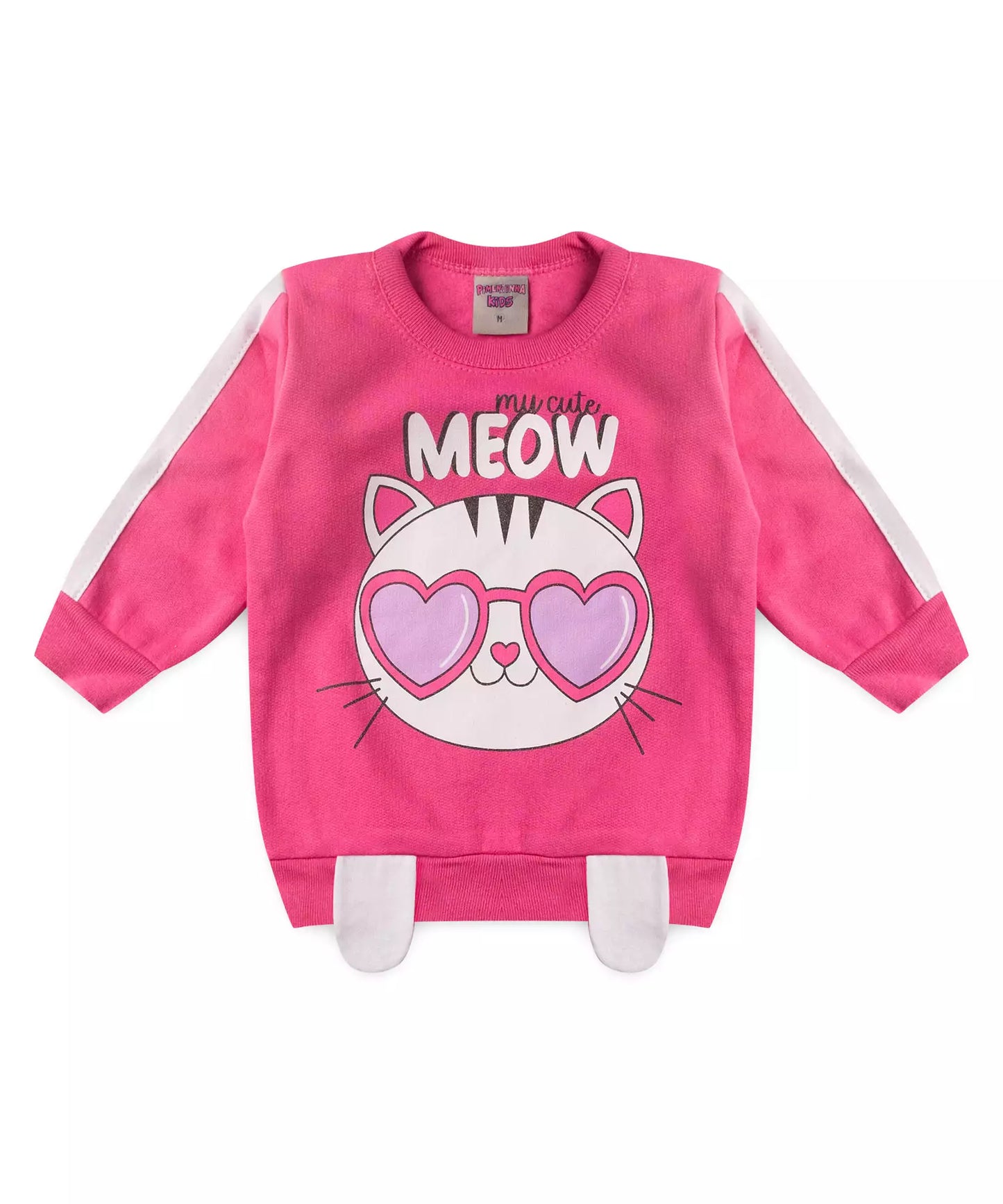 Conjunto de Frio para Bebê Menina Gatinho Pink
