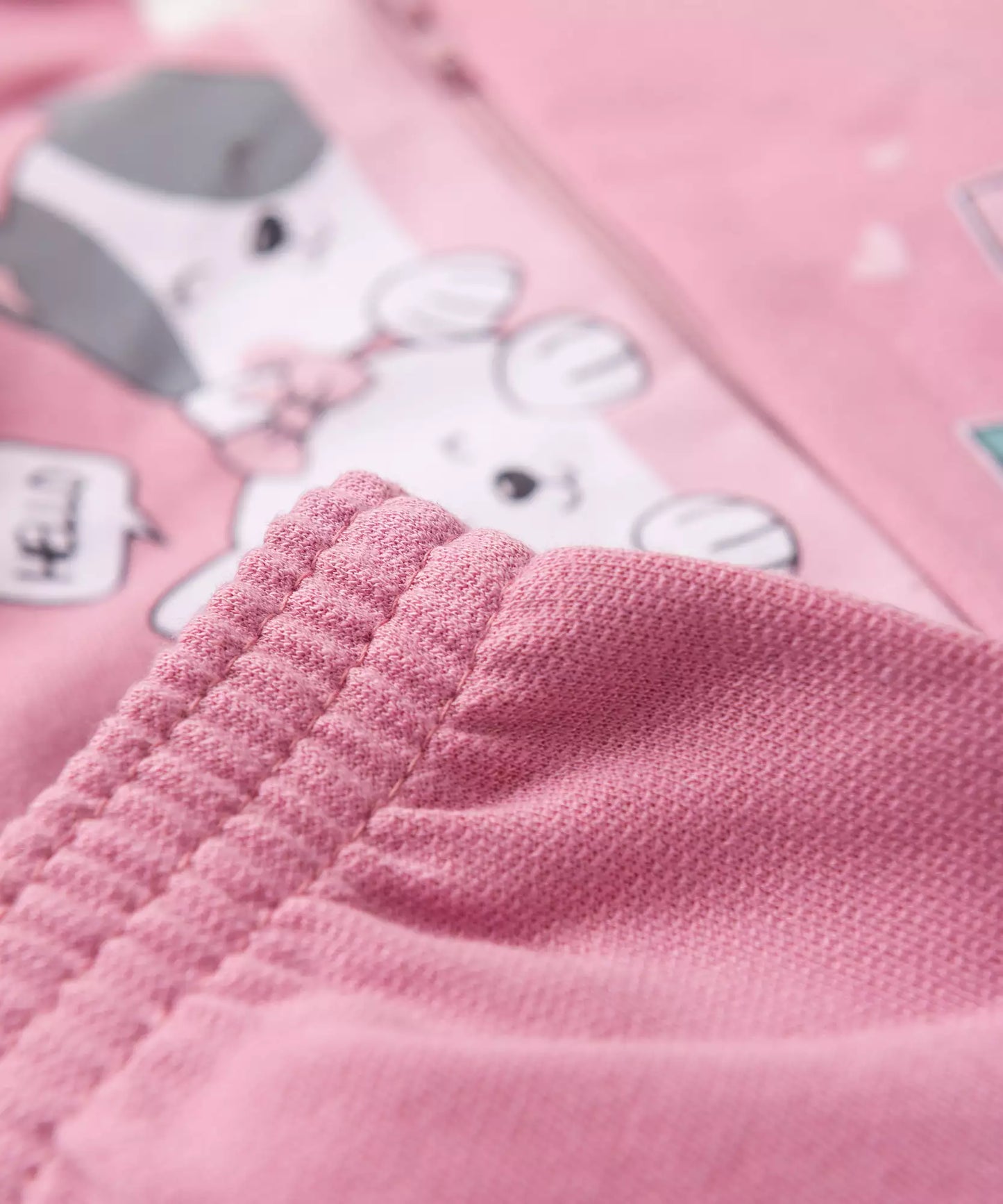 Conjunto de Frio para Bebê Menina Gatinhos Rosa