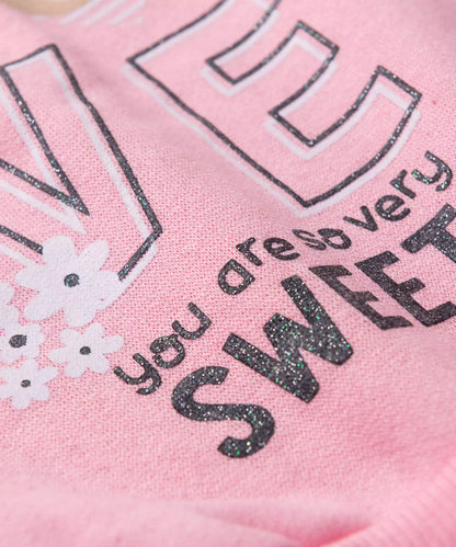 Conjunto de Frio para Bebê Menina Love Rosa