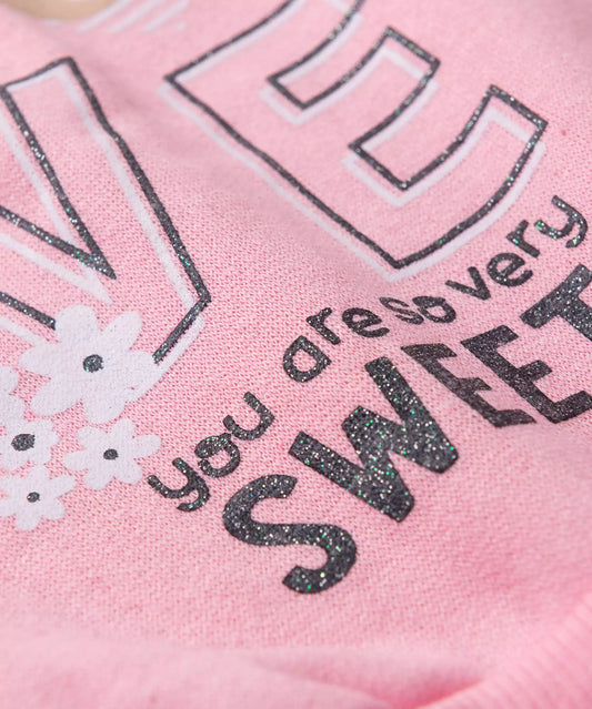 Conjunto de Frio para Bebê Menina Love Rosa