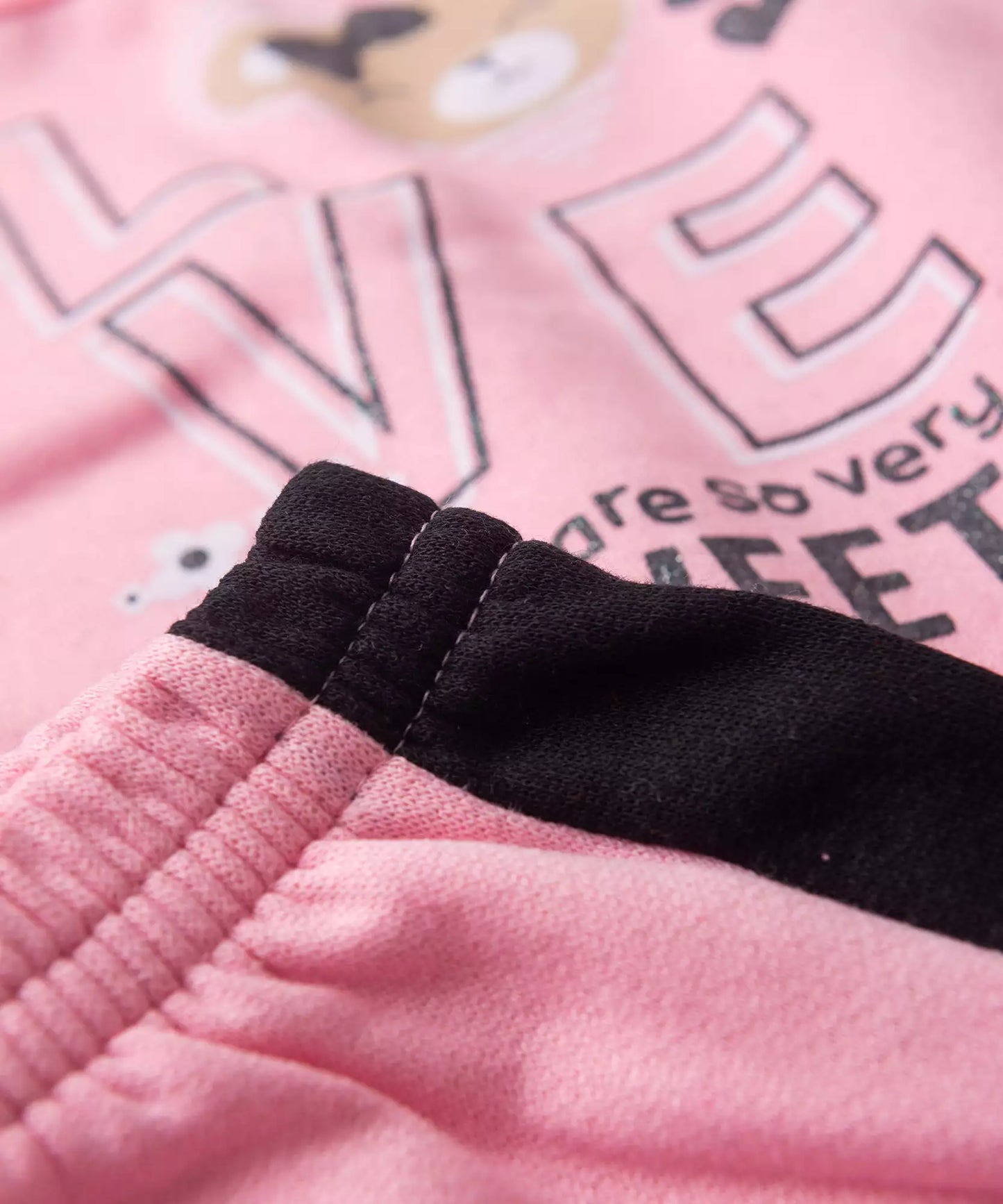 Conjunto de Frio para Bebê Menina Love Rosa