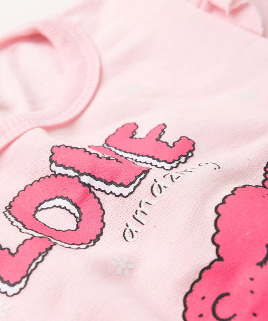 Conjunto de Frio para Bebê Menina no Pinguim Rosa