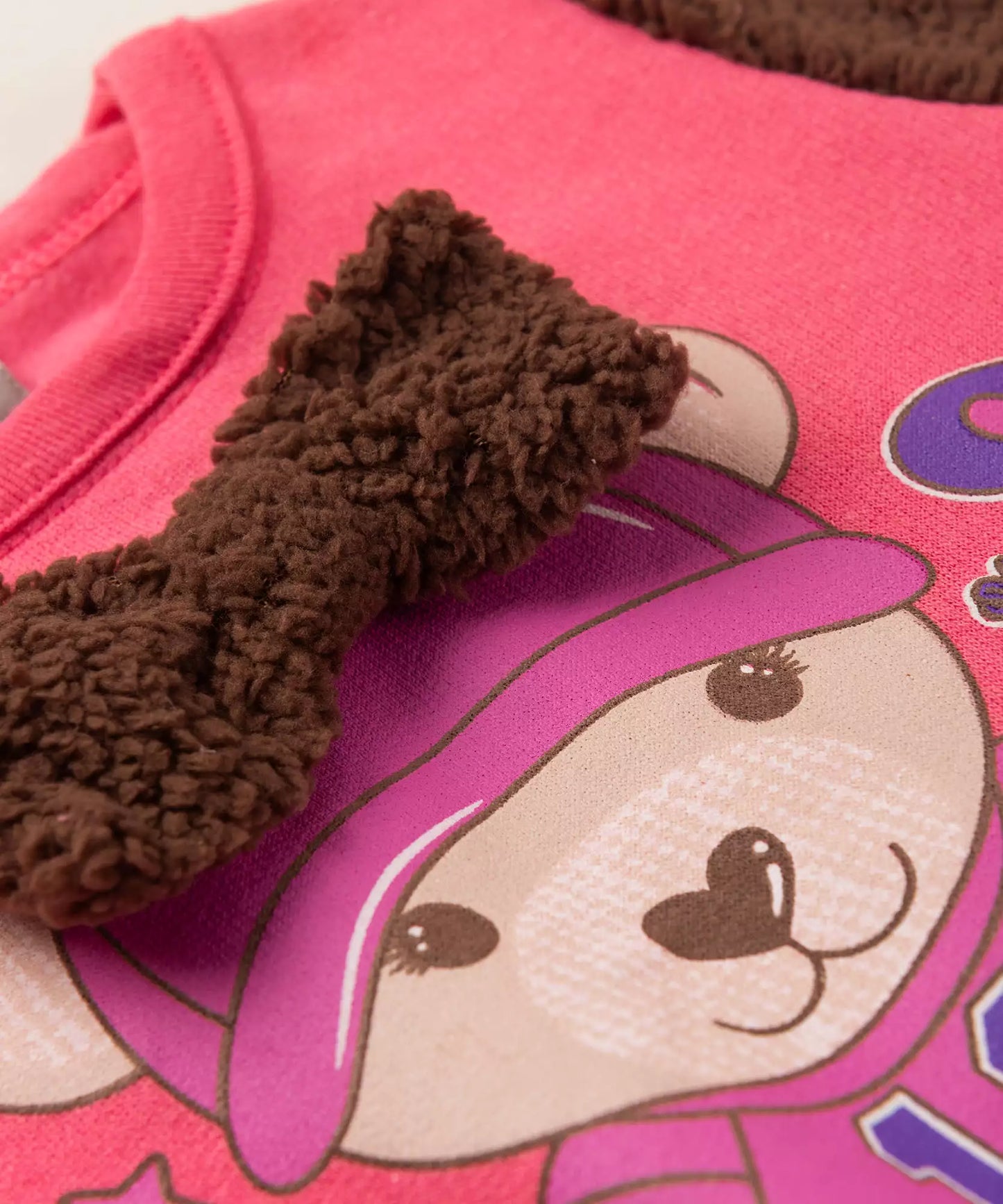 Conjunto de Frio para Bebê Menina Ursinho no Pink