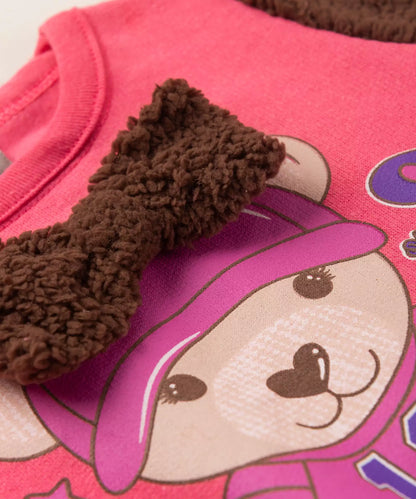 Conjunto de Frio para Bebê Menina Ursinho no Pink