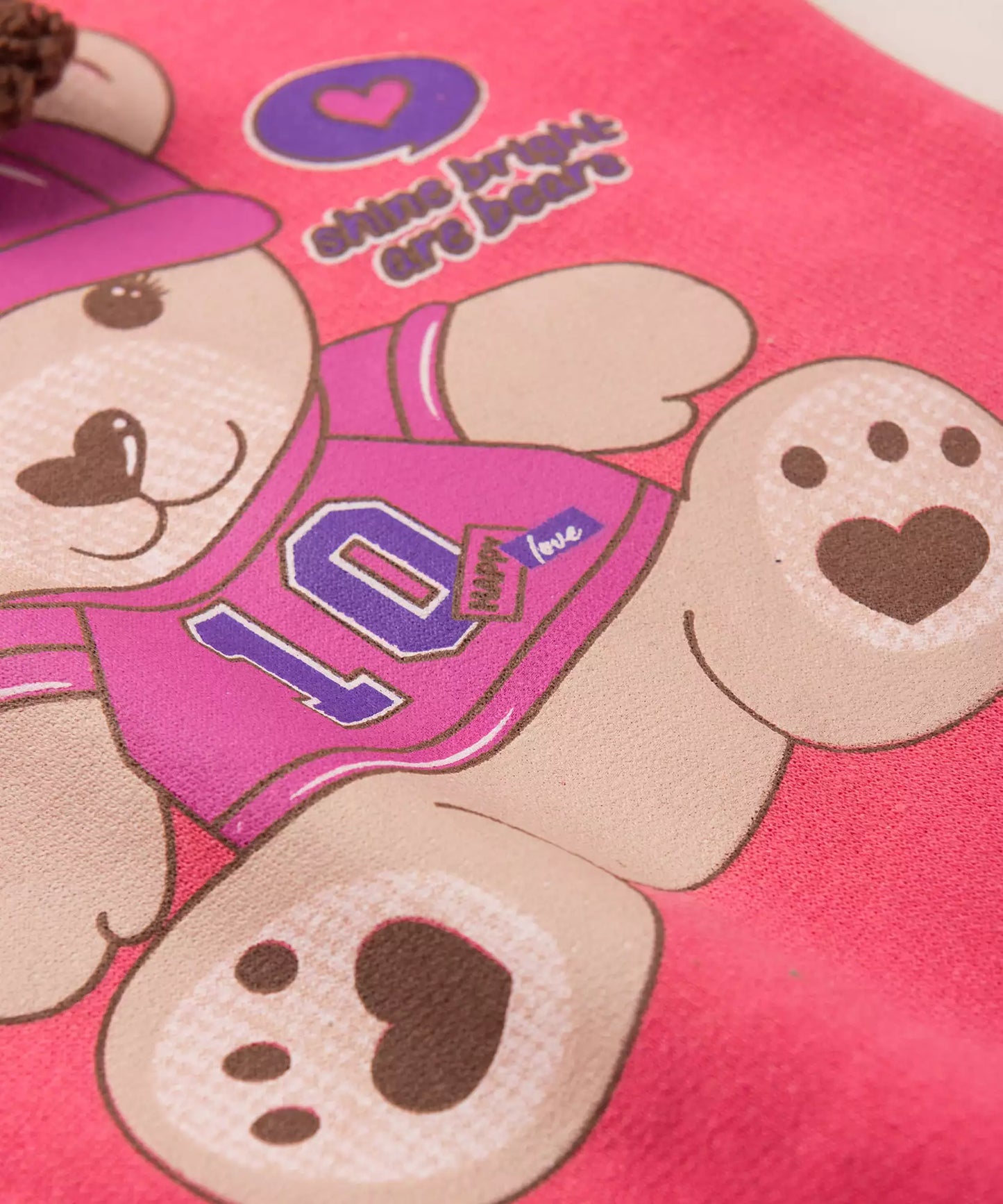 Conjunto de Frio para Bebê Menina Ursinho no Pink