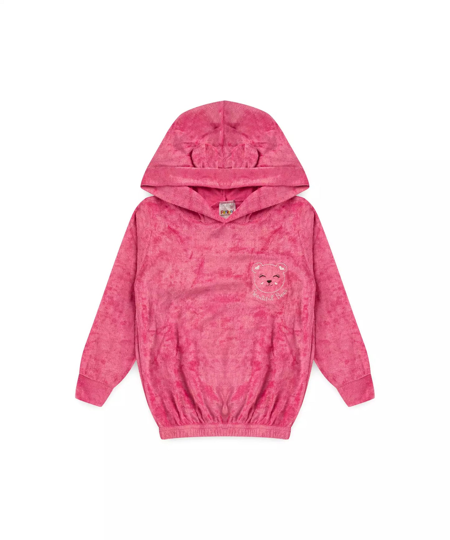 Conjunto de Frio Bebê Menina Ursinho em Pink