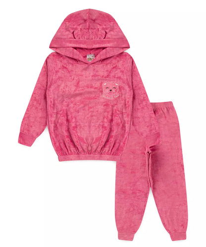 Conjunto de Frio Bebê Menina Ursinho em Pink