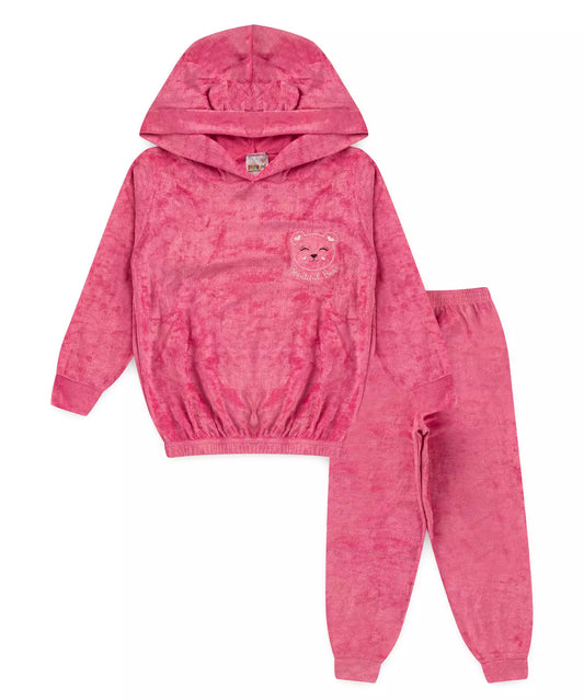 Conjunto de Frio Bebê Menina Ursinho em Pink